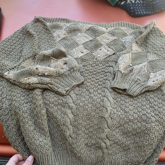 Vintage Handmade Checkered sweater - Picture 2 of 5